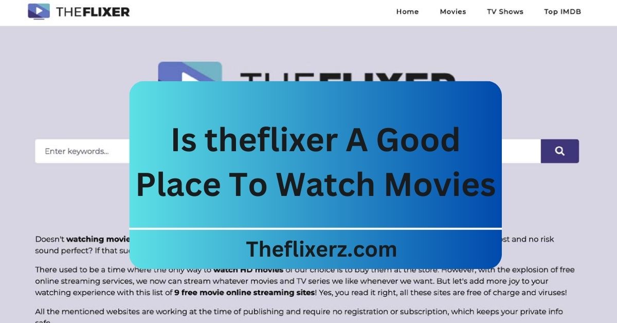 Is theflixer A Good Place To Watch Movies