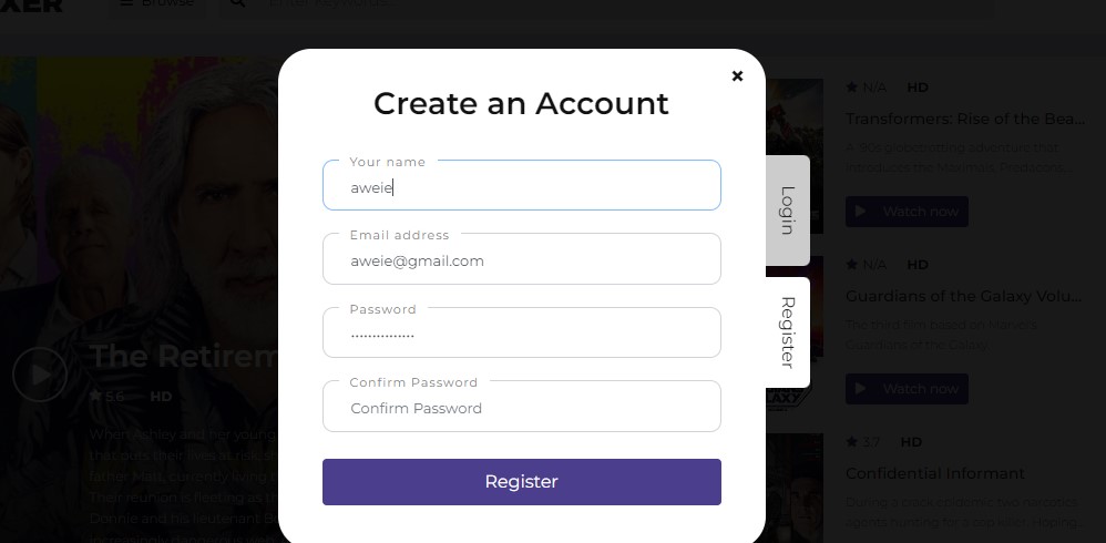 Create An Account