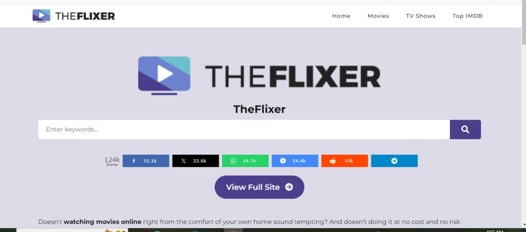 Visit the official website of flixer