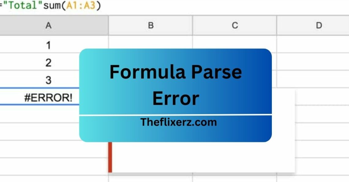 Formula Parse Error