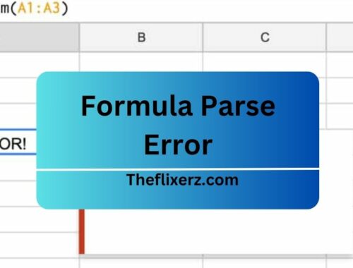 Formula Parse Error