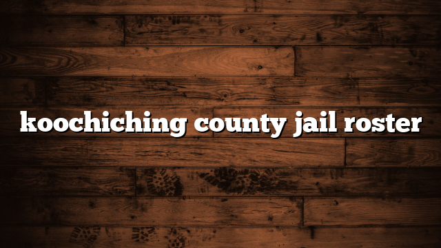 koochiching county jail roster