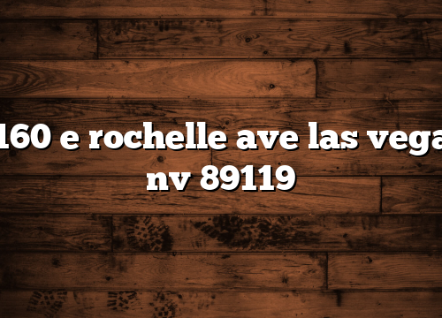 2160 e rochelle ave las vegas nv 89119