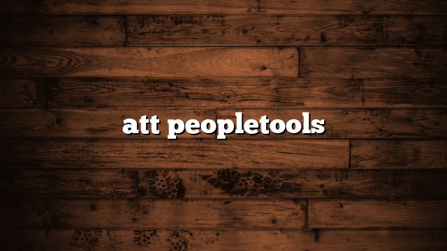 att peopletools